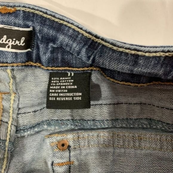 Soundgirl Womens Junior Jeans Size 11 Blue Denim - Picture 3 of 6